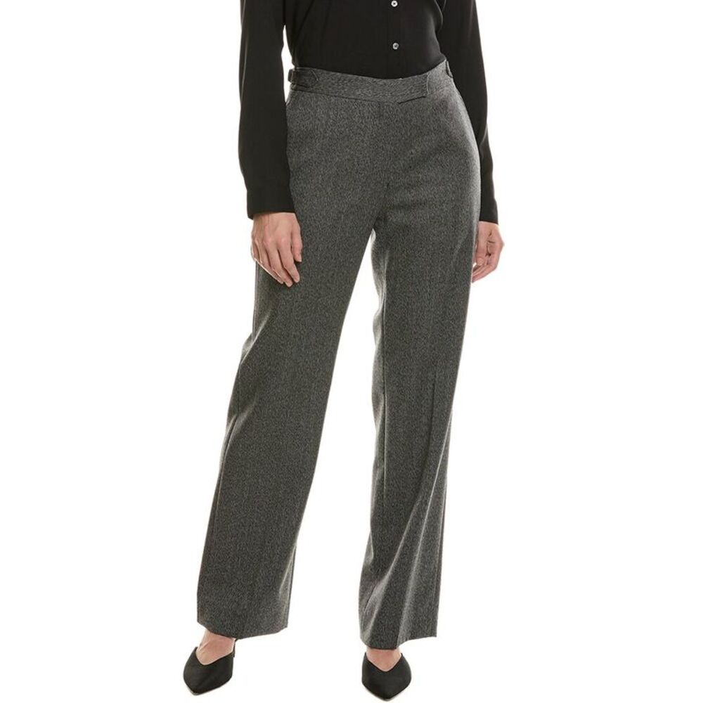 Officine Générale Womens  Ilenia Herringbone Wool Pant, Grey